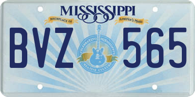 MS license plate BVZ565