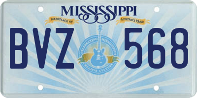 MS license plate BVZ568