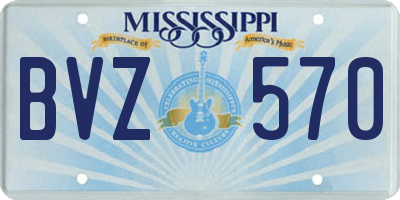 MS license plate BVZ570