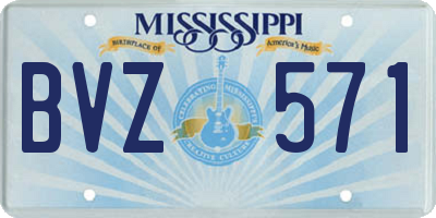 MS license plate BVZ571