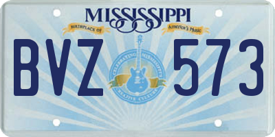 MS license plate BVZ573