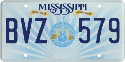 MS license plate BVZ579