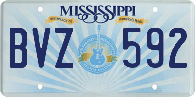 MS license plate BVZ592