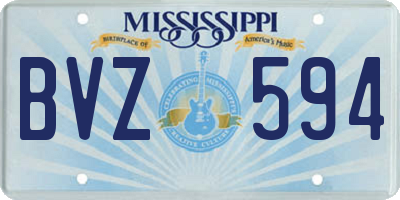 MS license plate BVZ594