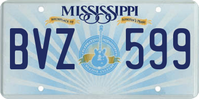 MS license plate BVZ599