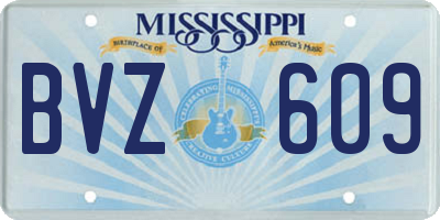 MS license plate BVZ609