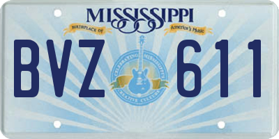 MS license plate BVZ611