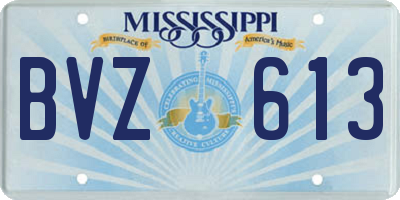 MS license plate BVZ613