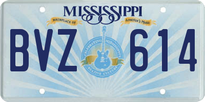 MS license plate BVZ614