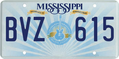 MS license plate BVZ615
