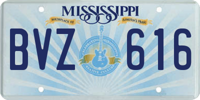 MS license plate BVZ616