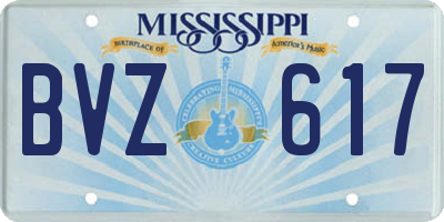 MS license plate BVZ617