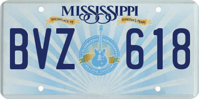 MS license plate BVZ618