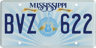 MS license plate BVZ622