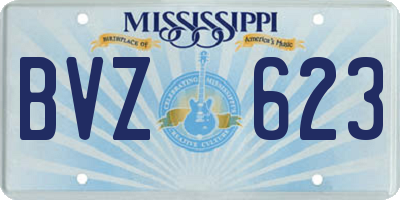 MS license plate BVZ623