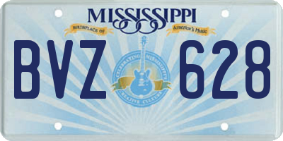 MS license plate BVZ628