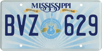 MS license plate BVZ629