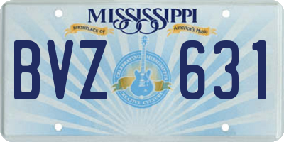 MS license plate BVZ631