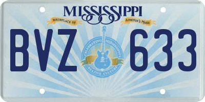 MS license plate BVZ633