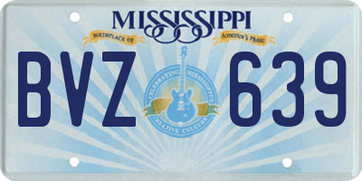 MS license plate BVZ639