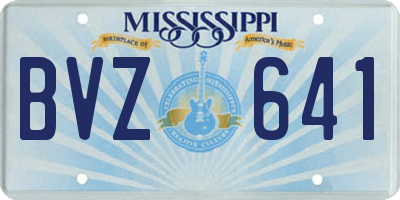 MS license plate BVZ641