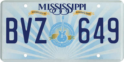 MS license plate BVZ649
