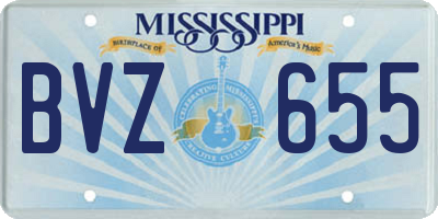 MS license plate BVZ655