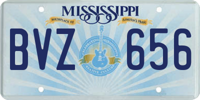 MS license plate BVZ656