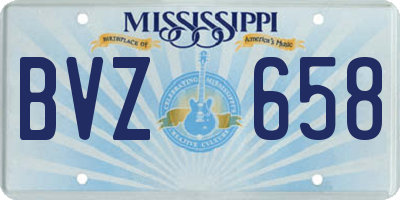 MS license plate BVZ658