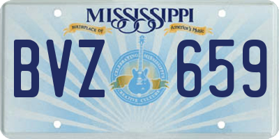 MS license plate BVZ659