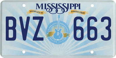 MS license plate BVZ663
