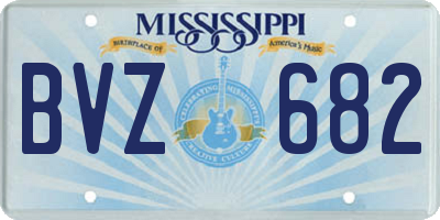 MS license plate BVZ682