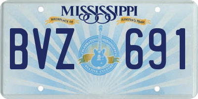 MS license plate BVZ691