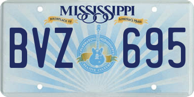 MS license plate BVZ695