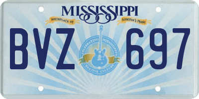 MS license plate BVZ697