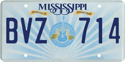 MS license plate BVZ714