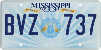 MS license plate BVZ737