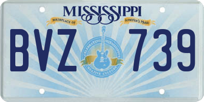 MS license plate BVZ739