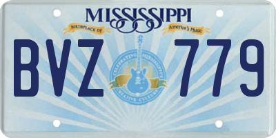 MS license plate BVZ779
