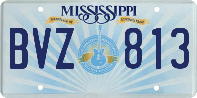 MS license plate BVZ813