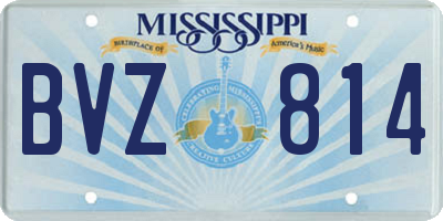 MS license plate BVZ814
