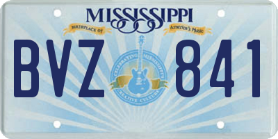 MS license plate BVZ841
