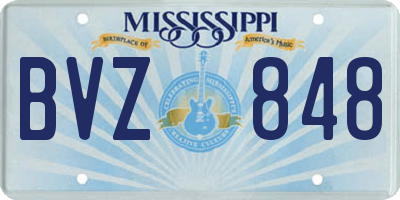 MS license plate BVZ848