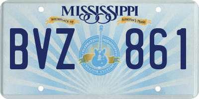 MS license plate BVZ861
