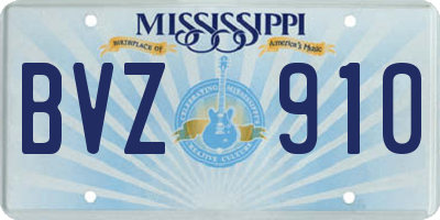 MS license plate BVZ910