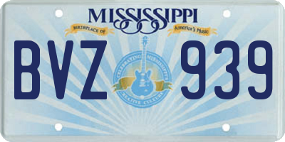 MS license plate BVZ939