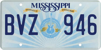 MS license plate BVZ946