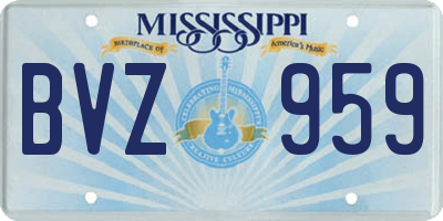 MS license plate BVZ959