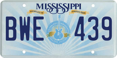 MS license plate BWE439