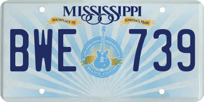 MS license plate BWE739